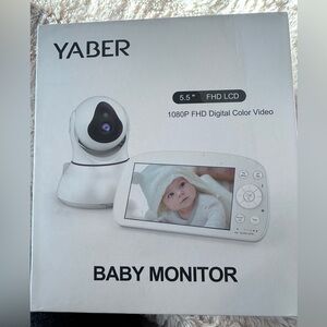 Smart WiFi Baby Monitor with Camera and Audio, 5.5” 1080P Wall-Mountable Display